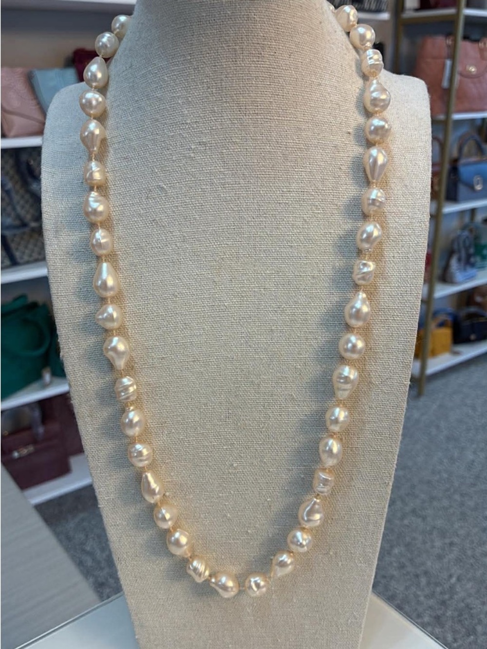 Faux Cream Baroque Pearl Necklace - Women Jewelry